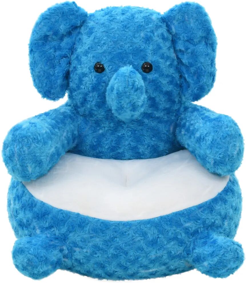 vidaXL éléphant en peluche Bleu