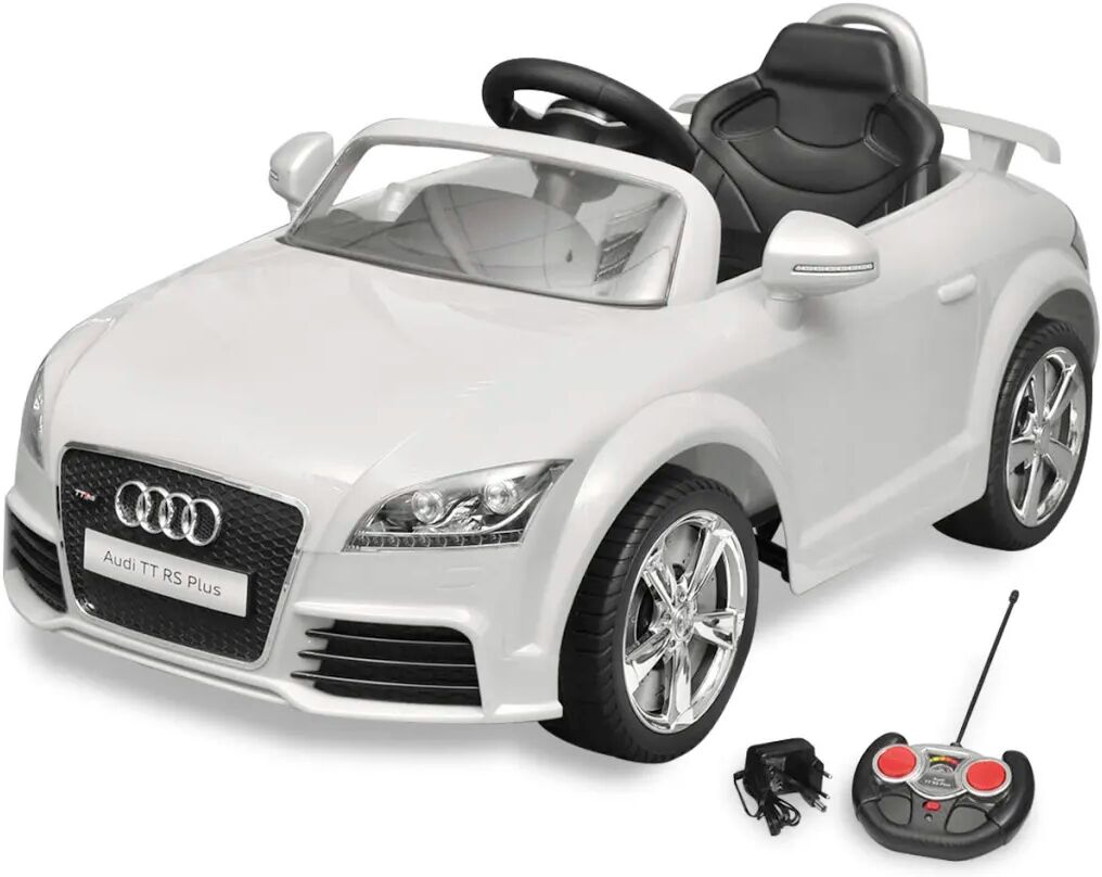 vidaXL Voiture avec télécommande pour enfants Audi TT RS Blanc