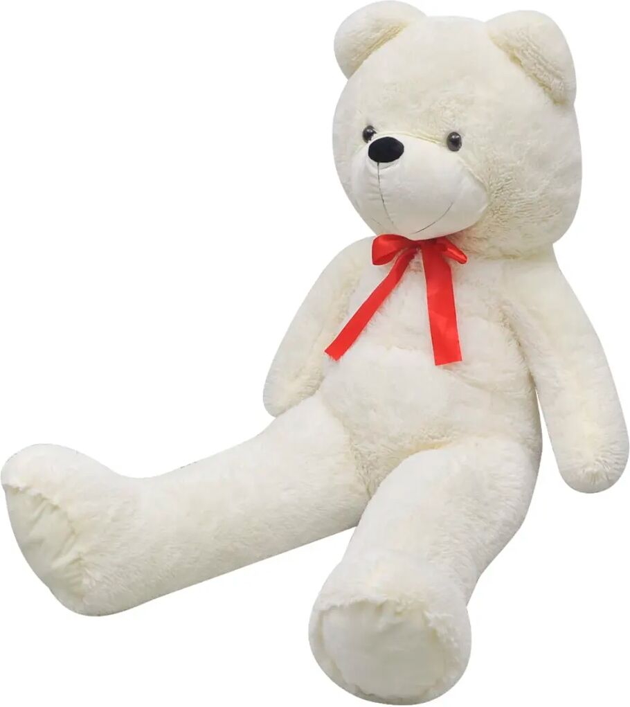 vidaXL Ours en peluche Blanc 242 cm