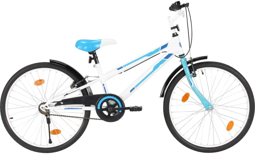 vidaXL Vélo pour enfants 24 pouces Bleu et blanc