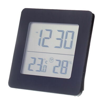 TFA Digital Thermo-Hygrometer Cloc Black