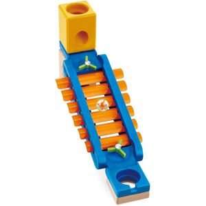 Hape Kugelbahn »Quadrilla, Klingender Spielplatz«, Zubehör blau/orange