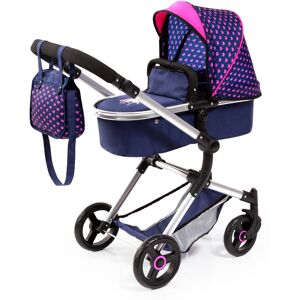 Bayer Kombi-Puppenwagen »Vario, Blau/Pink«, inkl. Wickeltasche Blau/Pink