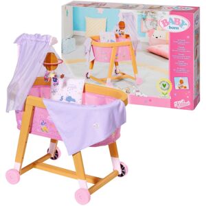 Baby Born Puppenbett »Gute Nacht Stubenwagen«, mit Stoffhimmel,... rosa/helllila/holzfarben