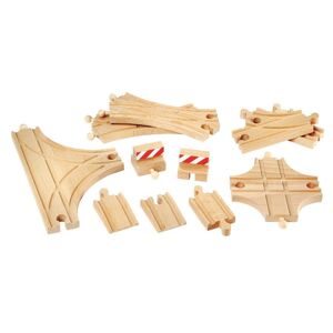 Spielzeugeisenbahn-Schiene »BRIO® Ergänzungsset Holzschienensystem,« bunt