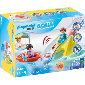 Playmobil Konstruktions-Spielset »Badeinsel mit Wasserrutsche (70635),... bunt