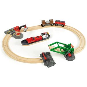 Spielzeugeisenbahn-Erweiterung »BRIO® WORLD Container Hafen Set«, (Set) bunt