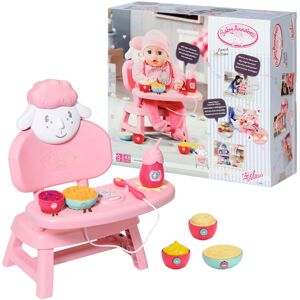 Baby Annabell Puppenhochstuhl »Lunch Time Tisch«, mit Licht- und Soundeffekten rosa