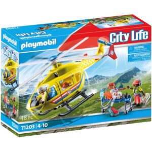 Playmobil Konstruktions-Spielset »Rettungshelikopter (71203), City Life«,... bunt