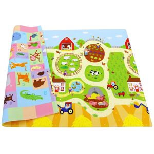 BabyCare Spielmatte »Busy Farm, 210 x 140 cm« bunt Größe