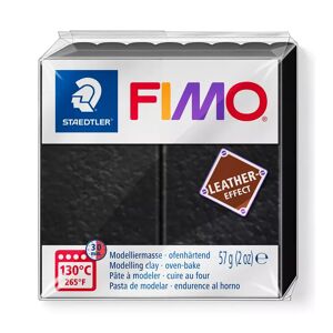 Fimo - Modelliermasse, Ofenhärtend, Leather Effect, Black