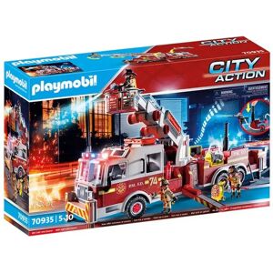 Playmobil - 70935 Feuerwehr-Fahrzeug: Us Tower Ladder, Multicolor