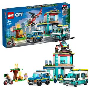 Lego - 60371 Hauptquartier Der Rettungsfahrzeuge, Multicolor