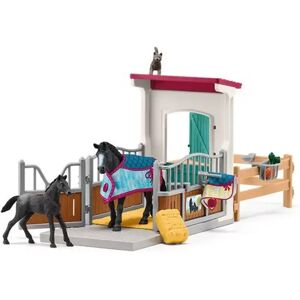 Schleich - 42611 Pferdebox Mit Stute Und Fohlen, Multicolor