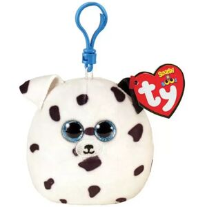 Ty - Fetch Der Hund, Squishy Beanie Clip, 10cm, Weiss