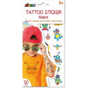 Avenir - Tattoos Sticker Roboter, Multicolor