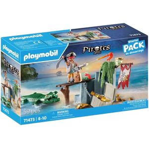 Playmobil - 71473 Pirat Mit Alligator, Multicolor