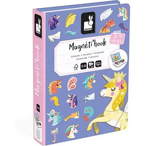 Janod - Magnetbuch Einhorn, Multicolor