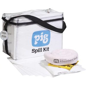 PIG Notfall-Kit in Klarsichttasche, Ausführung Öl, absorbiert 53,3 l