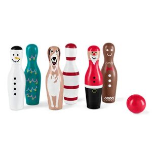 Tchibo - Mini-Bowling »Xmas« - Mehrfarbig -Kinder Holz   unisex