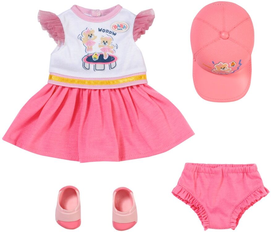 Baby Born Puppenkleidung »Kindergarten Basecap, 36 cm«, (Set, 5 tlg.) rosa