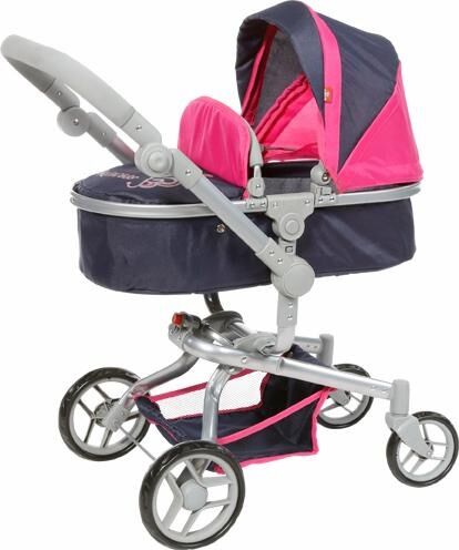 Knorrtoys® Kombi-Puppenwagen »Boonk - Diadem Pink« schwarz