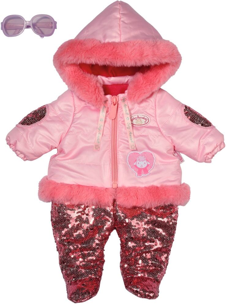 Baby Annabell Puppenkleidung »Deluxe Winter, 43 cm«, (Set, 2 tlg.) rosa