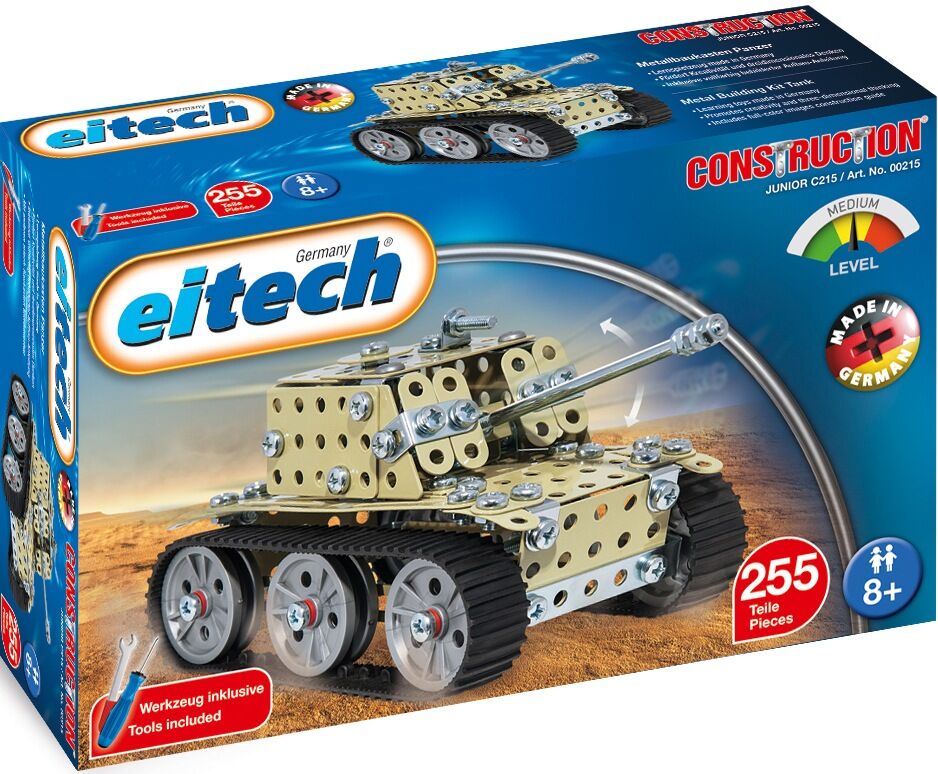 Eitech Metallbaukasten »Panzer 2«, (255 St.), Made in Germany beige