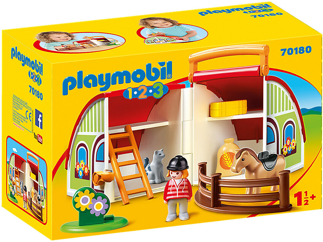 Playmobil Mein Mitnehm-Reiterhof 70180 MEHRFARBIG