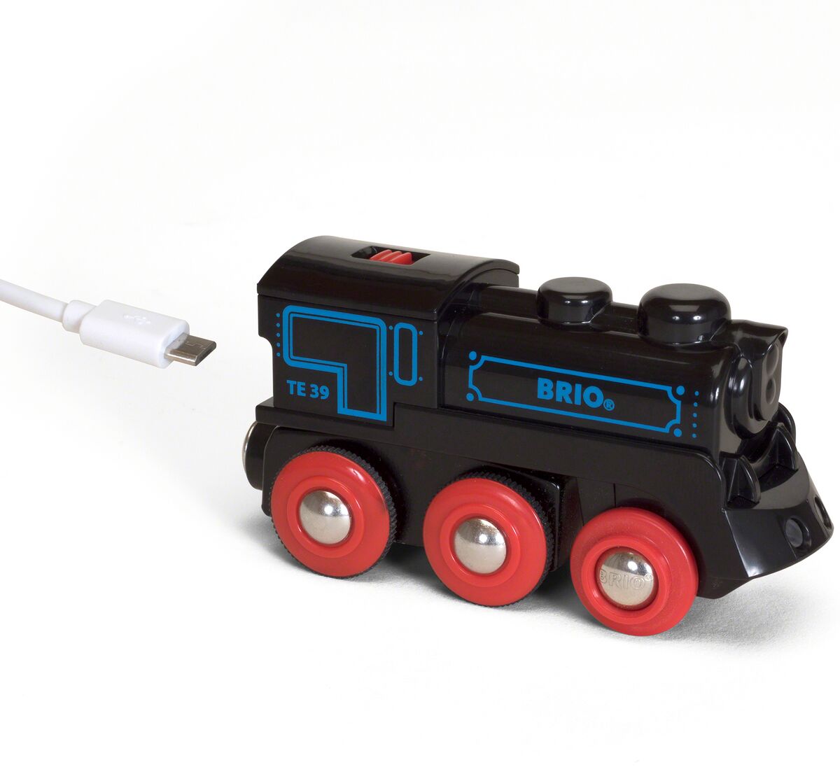 Brio Schwarze Akku-Lok mit Mini-USB MEHRFARBIG