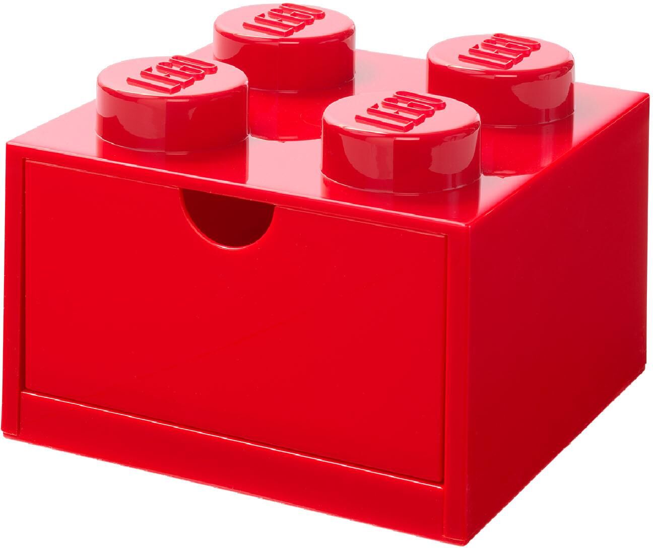 Room Copenhagen LEGO® Desk Drawer Aufbewahrungsbox Brick 4  rot