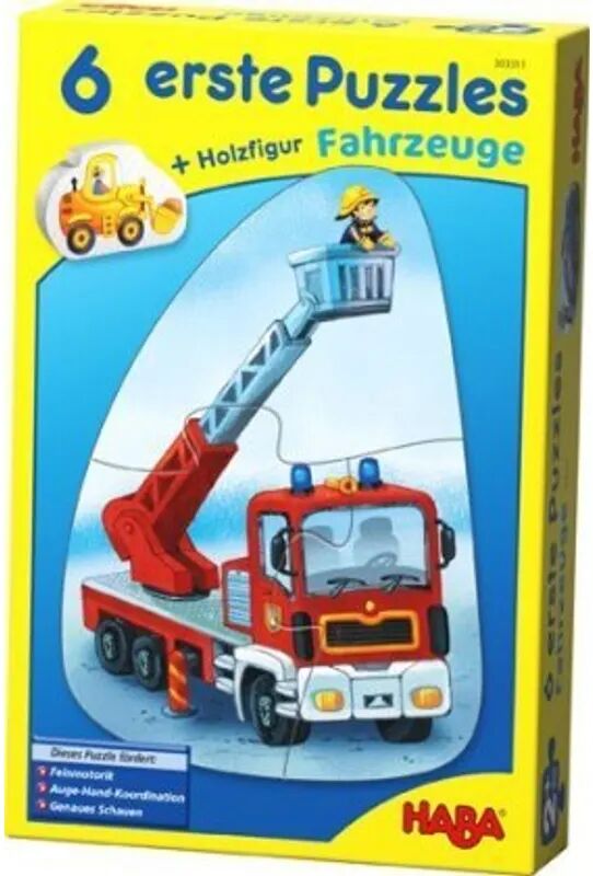 HABA 6 erste Puzzles – FAHRZEUGE mit 6 Puzzles