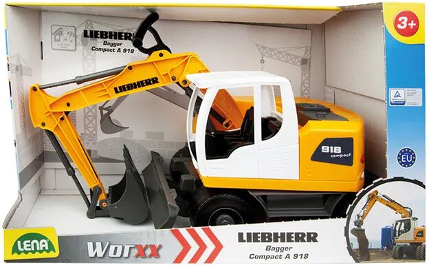 LENA® Bagger WORXX – LIEBHERR A918 LITRONIC in orange