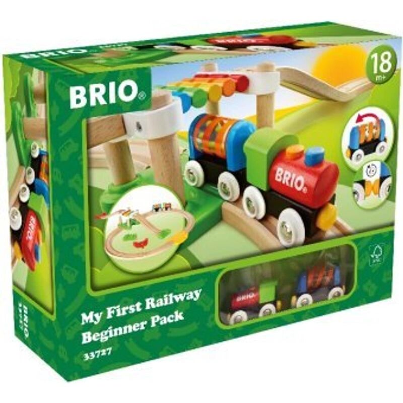 Brio Eisenbahn-Set Mein erstes BRIO Bahn aus Holz 18-teilig