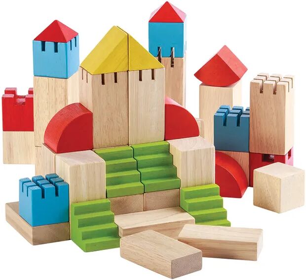 Plan Toys Holz-Bauklötze BURG 46-teilig