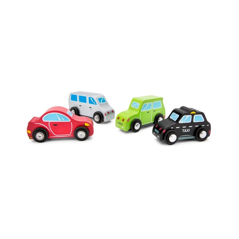 New Classic Toys Minifahrzeuge 4er-Set aus Holz