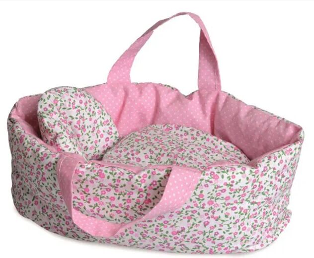 Egmont Toys Puppen-Babytragetasche BLUMEN mit Bettwäsche in rosa