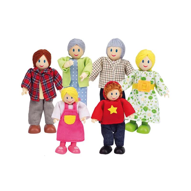 Hape Puppenfamilie 6-teilig in bunt