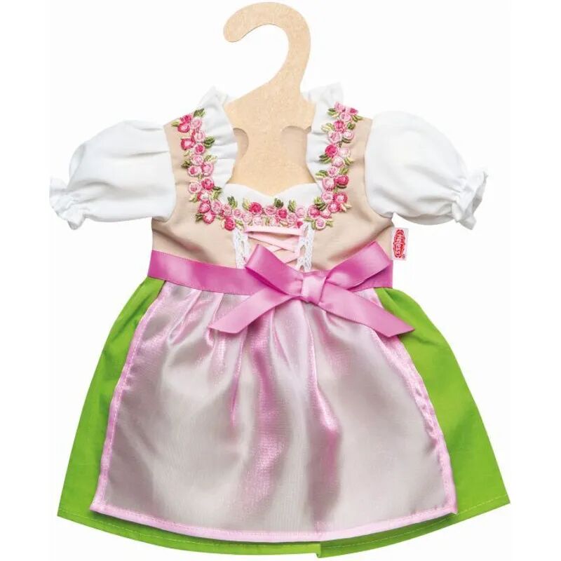 Heless Puppenkleidung DIRNDL HEIDI (35-45cm) mit Schürze in rosa/grün