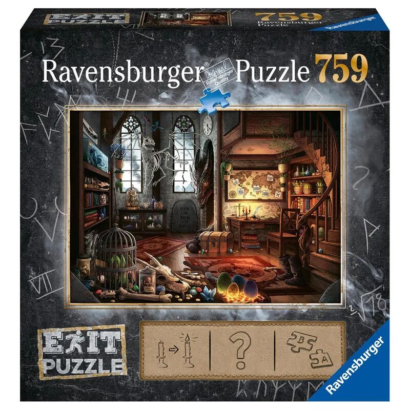 Ravensburger Verlag Rätsel-Puzzle EXIT – IM DRACHENLABOR 759-teilig