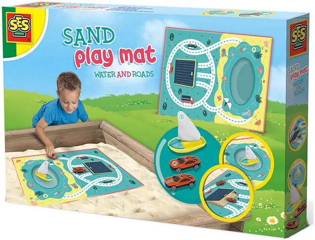 Creative Sandspielmatte WATER AND ROADS (75x50) in bunt