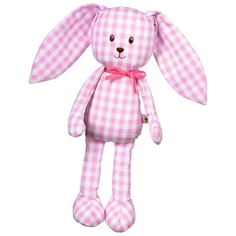 Die Spiegelburg Schlenker-Häschen BABY GLÜCK VICHY (27cm) in rosa