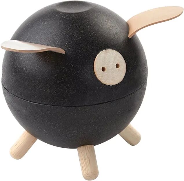 Plan Toys Spardose SPARSCHWEIN aus Holz in schwarz