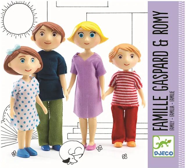 Djeco Spielfiguren-Set GASPARD & ROMYS FAMILIE in bunt