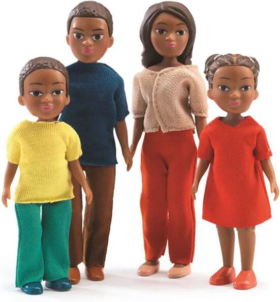 Djeco Spielfiguren-Set MILO & LILAS FAMILIE in bunt