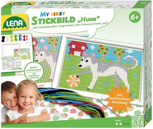 LENA® Stickset ERSTES STICKEN HUND