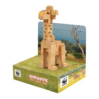 Bausteine aus Massivholz, WWF-Giraffe, 44-tlg.