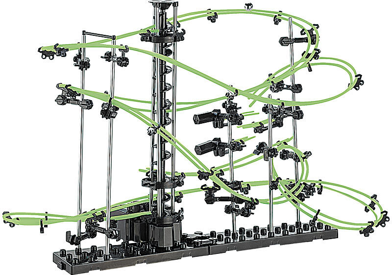 Playtastic Professionelle Kugel-Achterbahn, 502-teilig, nachleuchtend