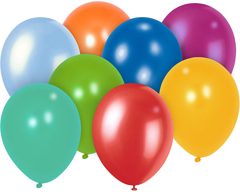 Playtastic 100er-Megapack bunte Luftballons, bis 30 cm