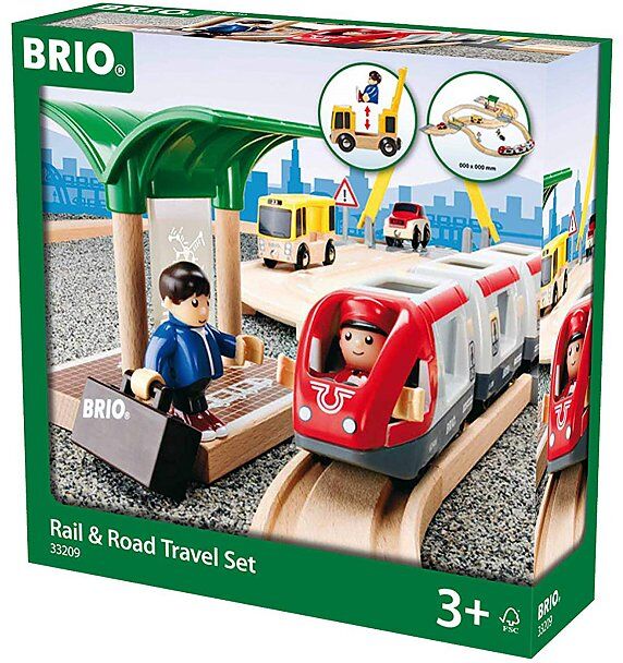 Brio Strassen und Schienen Reisezug Set